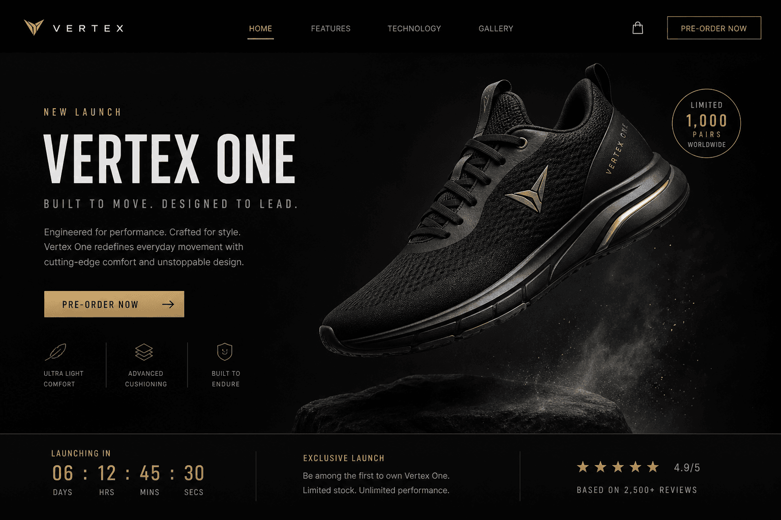 Landing page de produto